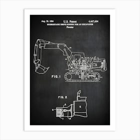 Excavator, Cat Excavator, Deere Excavator, Komatsu Excavator, Case Excavator, Volvo Excavator, Excavator Gift,Construction Decor,Print,Cc6041 Art Print