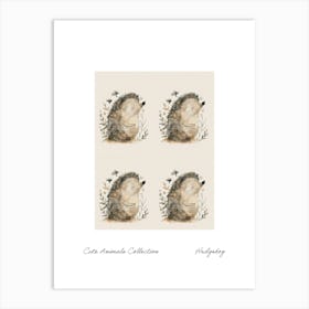 Cute Animals Collection Hedgehog 4 Art Print