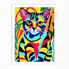 Cat In The Jungle 1 Art Print