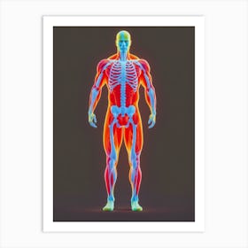 Human Anatomy - heat Art Print