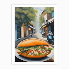 Sandwich On The Street Art Print