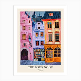 Prague Book Nook Bookshop 2 Poster Art Print