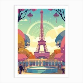 Paris Eiffel Tower 3 Art Print