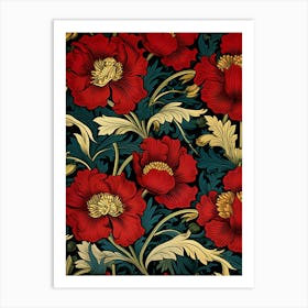 Red Poppy Wallpaper 2 Art Print