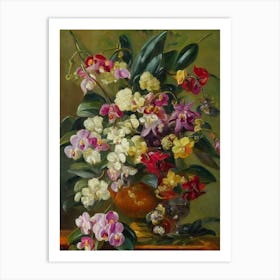 Orchids Painting 4 Flower Art Print