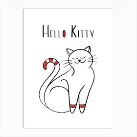 Hello Kitty Cat Art Print