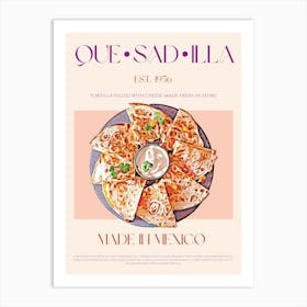 Quesadilla Mid Century Art Print