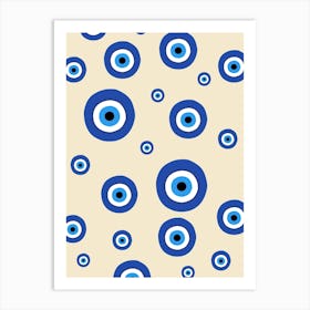 Evil Eye Pattern 1 Art Print