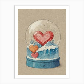 Snow Globe 1 Art Print