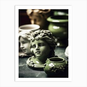 Green Ceramic Art Print