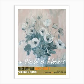 A World Of Flowers, Van Gogh Exhibition Anemone 1 Art Print