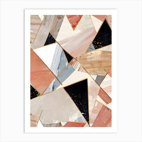 Abstract Geometric Wallpaper Art Print