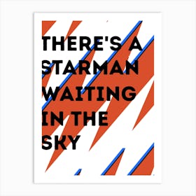 Starman, David Bowie, Bowie, Art, Music, Wall Print Art Print