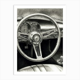 Chevrolet Corvette Steering Wheel 1 Art Print