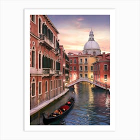 Venice At Dusk Art Print