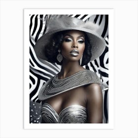 Afro-American Beauty Rich Slay 10 Art Print