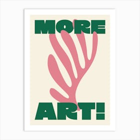 More Art Matisse - Green And Pink Art Print