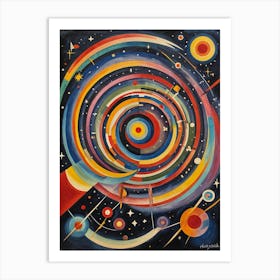 Rainbow Galaxy no1 Art Print