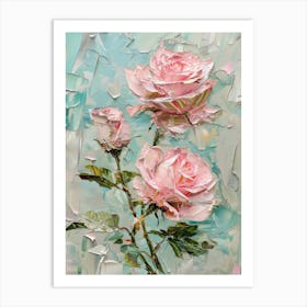 Pink Roses 15 Art Print