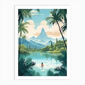 Bora Bora French, Polynesia, Graphic Illustration 2 Art Print