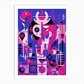 Abstract Geometric Symbolism 3 Art Print