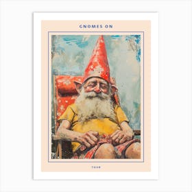 Gnomes On Vacation 4 Poster Art Print