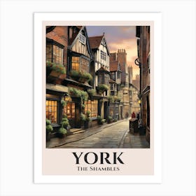 York The Shambles Art Print