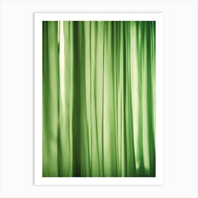 Behind the green curtain Art Print