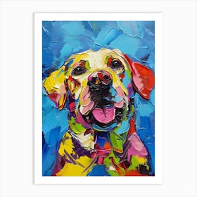 Colourful Dog Labrador Art Art Print