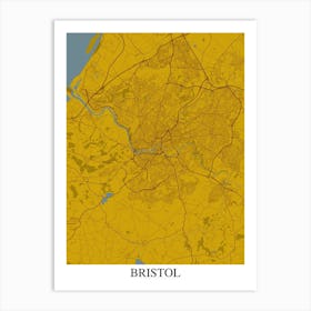 Bristol Yellow Blue Art Print