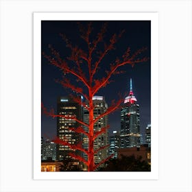 Red Tree 2 Art Print