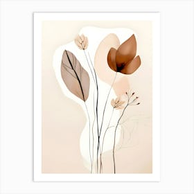 Abstract Flowers 10 Art Print