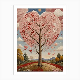 Heart Tree no2 Art Print