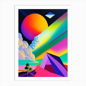 Oort Cloud Abstract Modern Pop Space Art Print