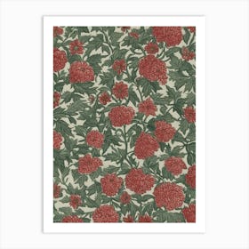 Red Carnations Art Print