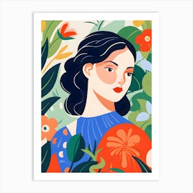 Portrait Of A Woman 8 Art Print