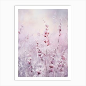 Frosty Botanical Fuchsia 1 Art Print