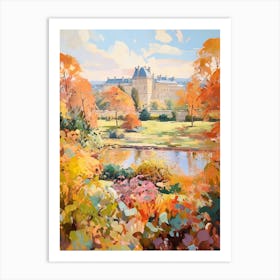 Autumn Gardens Painting Versailles Gardens France 5 Art Print