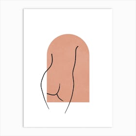Terracotta Nude Figure 1 Art Print