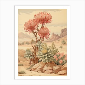 Japanese Spurge Victorian Style 3 Art Print