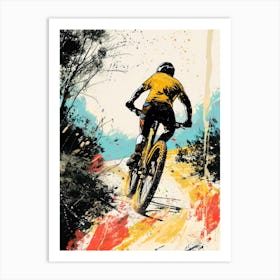 Mountain Biker 1 sport Art Print