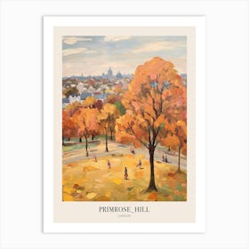 Autumn City Park Painting Primrose Hill London 1 Poster Art Print