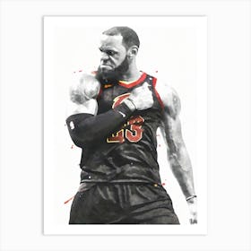 Lebron James Cleveland Cavaliers Art Print