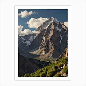 Pakistan Mountains Art Print