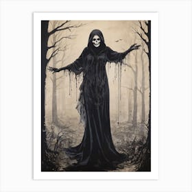 Dance With Death Skeleton Painting (96) Art Print