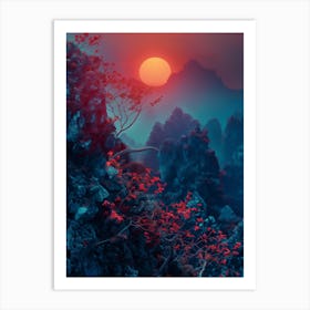 Chinese Landscape 4 Art Print