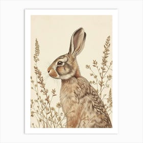 Cinnamon Rabbit Drawing 2 Art Print