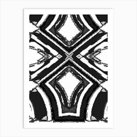 Abstract Black And White Pattern Art Print