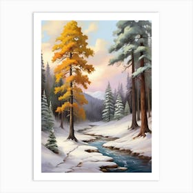 Winter In The Woods 2 Art Print