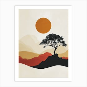 Lone Tree, Boho 1 Art Print